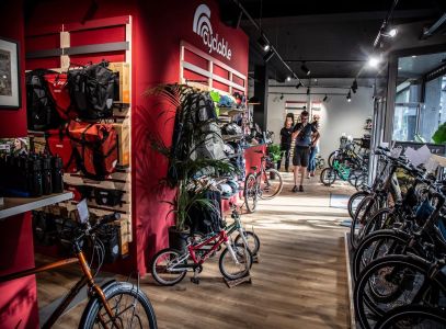 Intérieur magasin de vélos Besançon